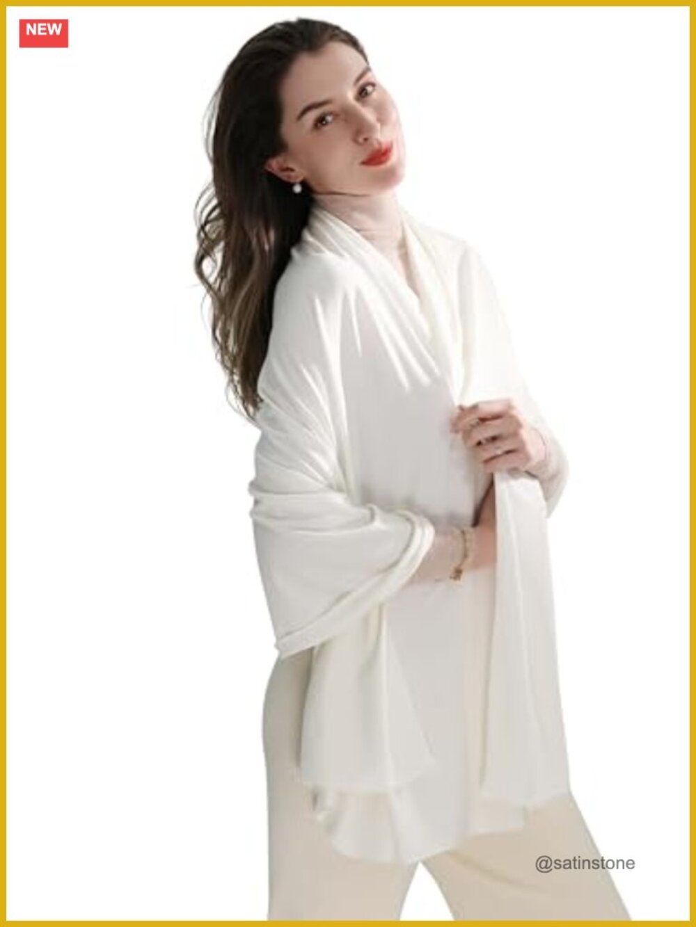 TENCEL Lyocell Pashmina Shawl Wrap Scarf 67x34 Lightweight Travel Blanket